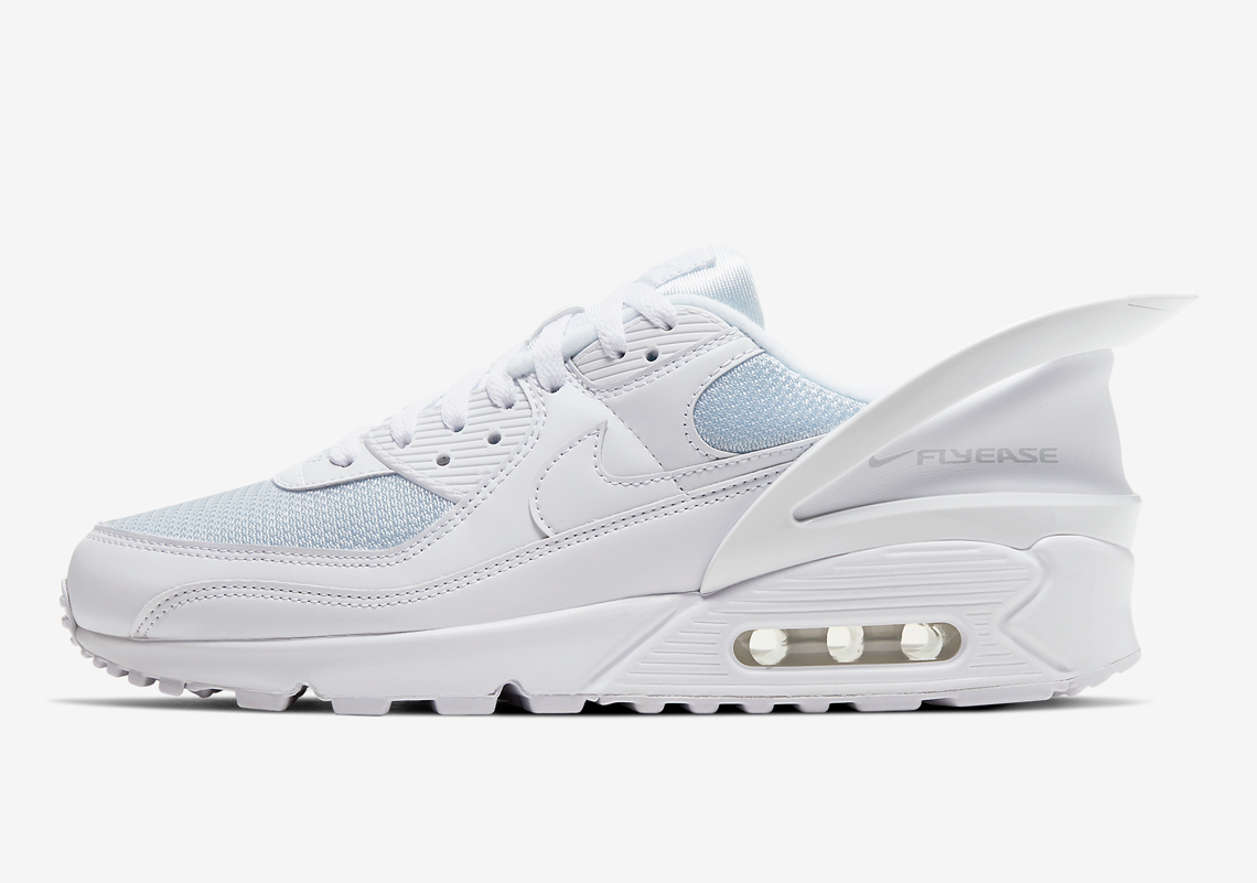 The Nike Air Max 90 Flyease Is Arriving In "Triple White"