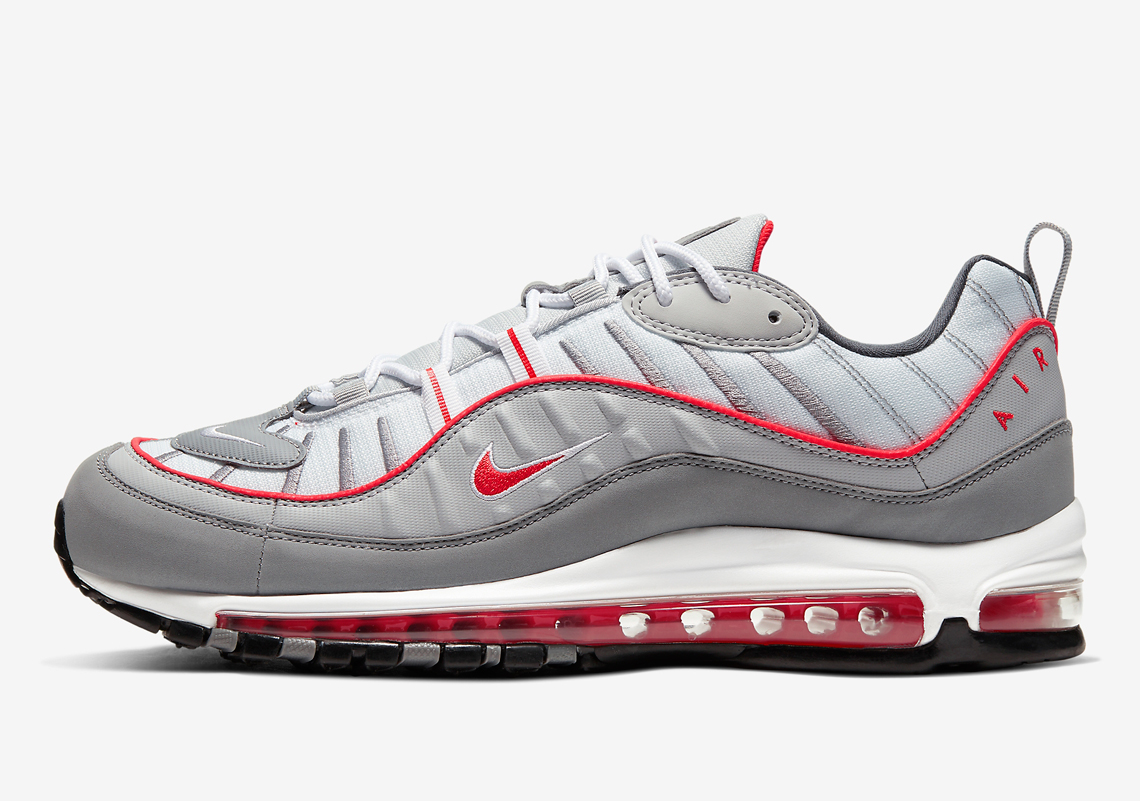 red gray and white air max