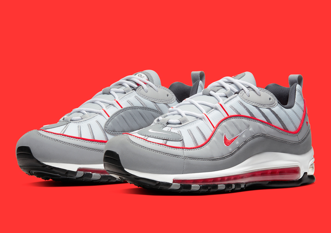 Nike Air Max 98 Grey Red CI3693-001 