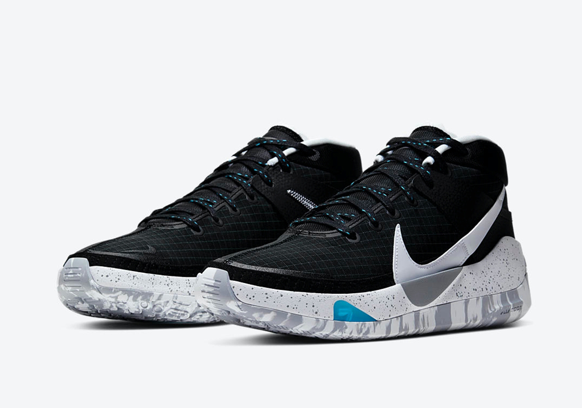 nike kd black and white