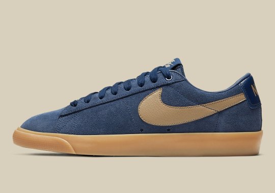 Nike SB Serves Up A Blazer Low GT In Midnight Navy And Gum