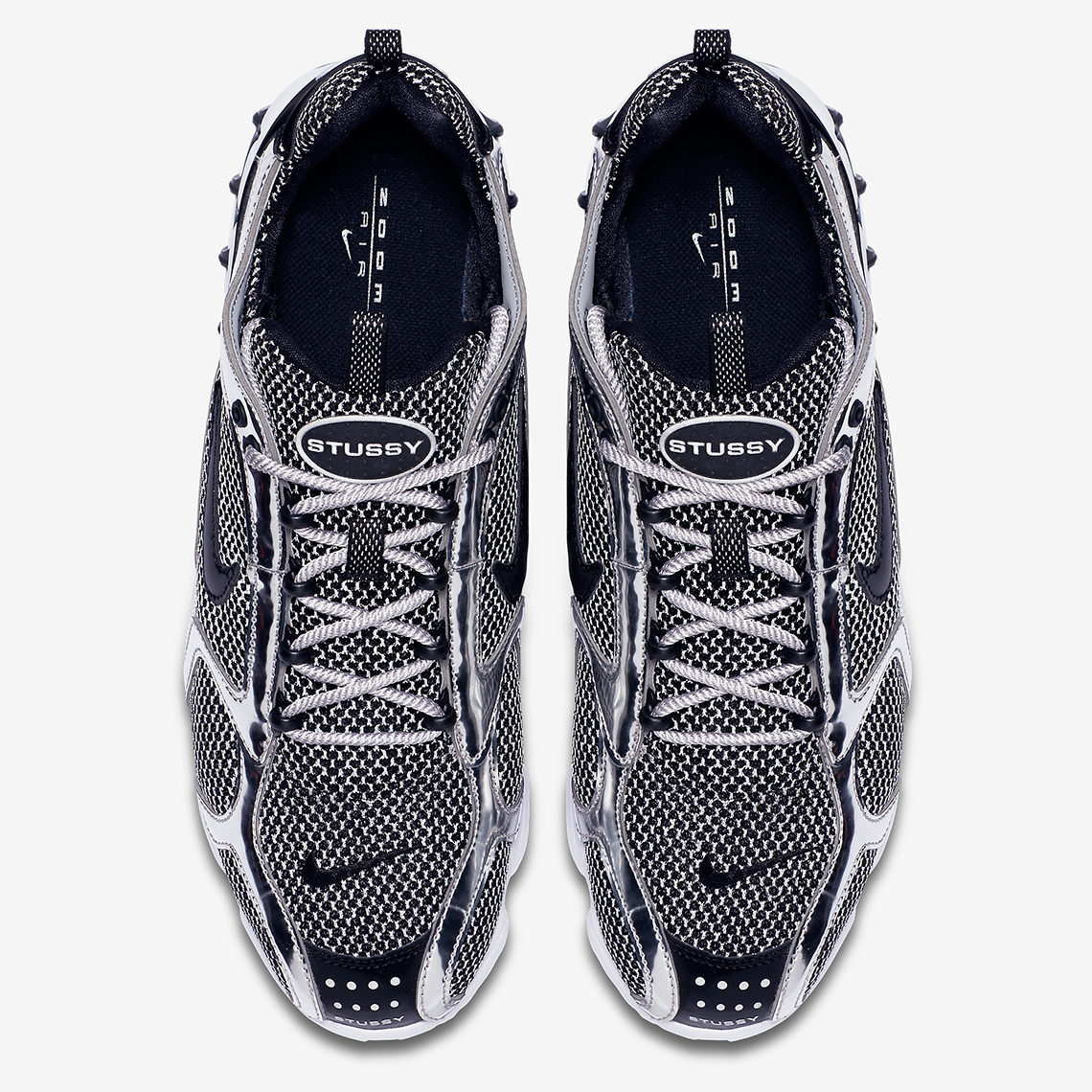 Stussy Nike Zoom Spiridon Caged Fossil Pure Platinum Release Info ...