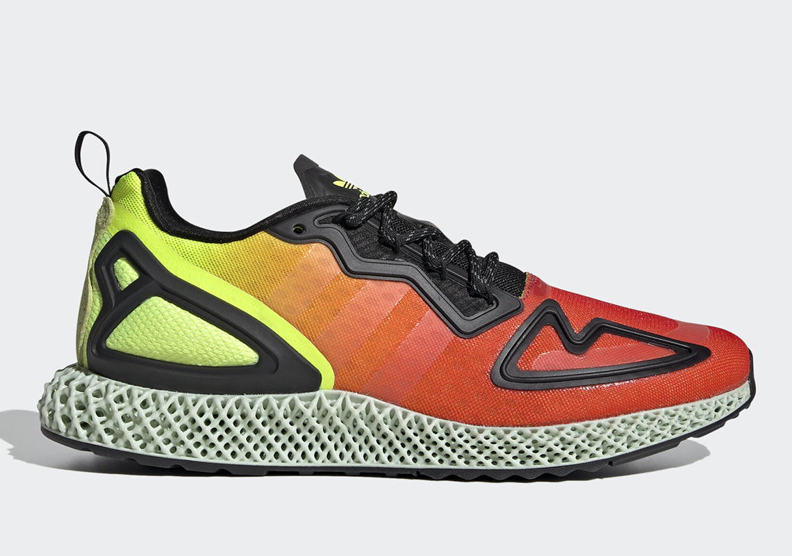 The adidas ZX 2K 4D Set For A Heatmap Gradient Colorway