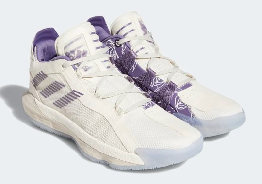 adidas dame 6 white purple FU9448 3