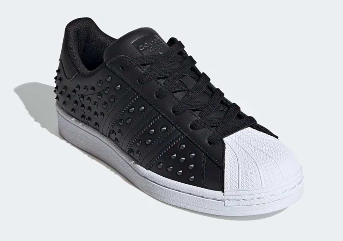 The Studded adidas Superstar Arriving In An Inverted Black And White