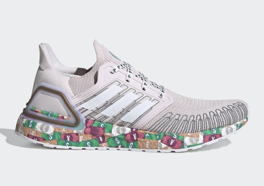 adidas durchgehendem Covers The Ultra Boost 20 With Global Currencies