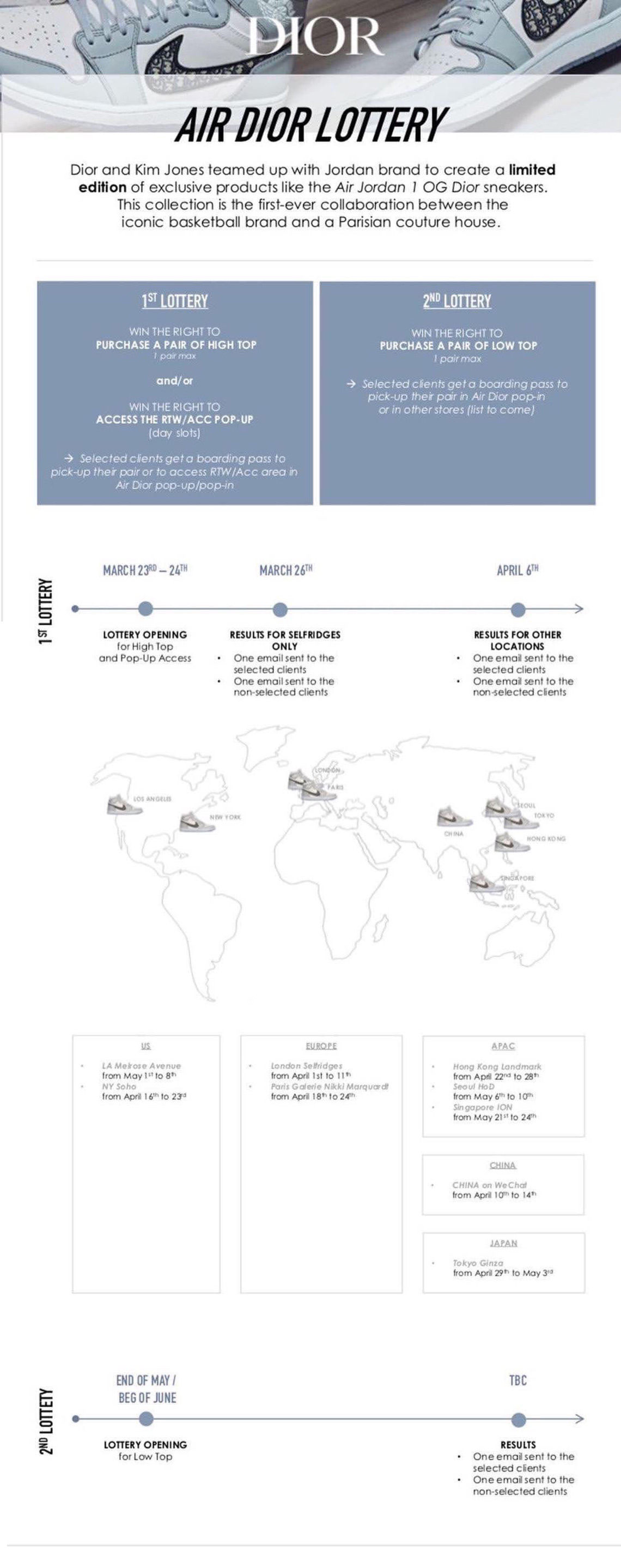 air jordan dior lottery