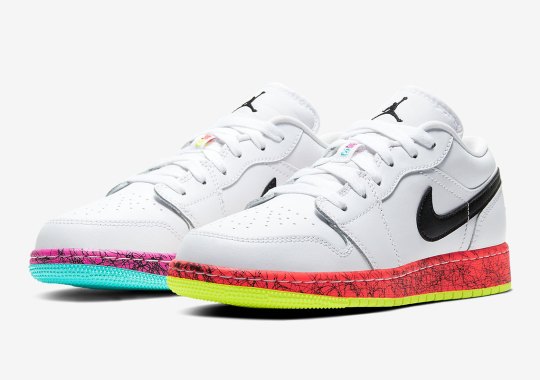 This Air Jordan 1 Low For Kids Makes Use Of Alternate Midsole Paint-jobs