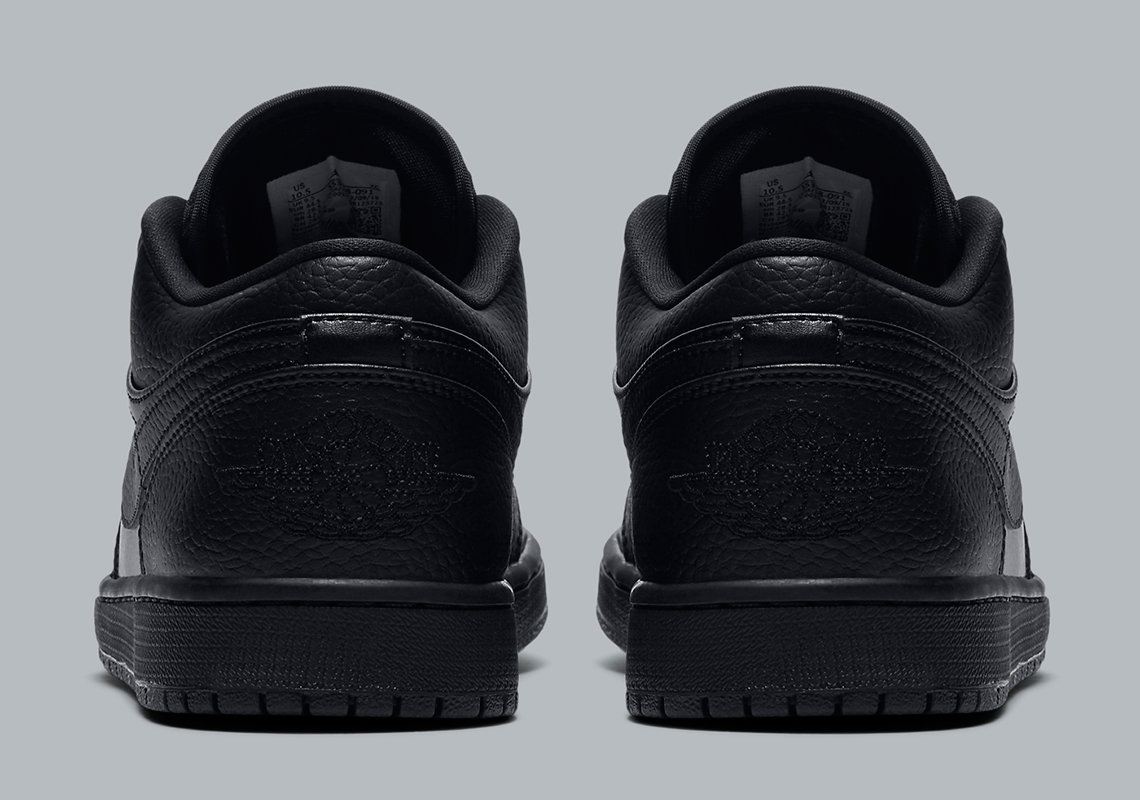 Air Jordan 1 Low Triple Black 553558 091 6190