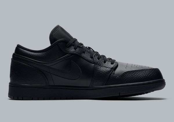 Air Jordan 1 Low Triple Black 553558-091 | SneakerNews.com