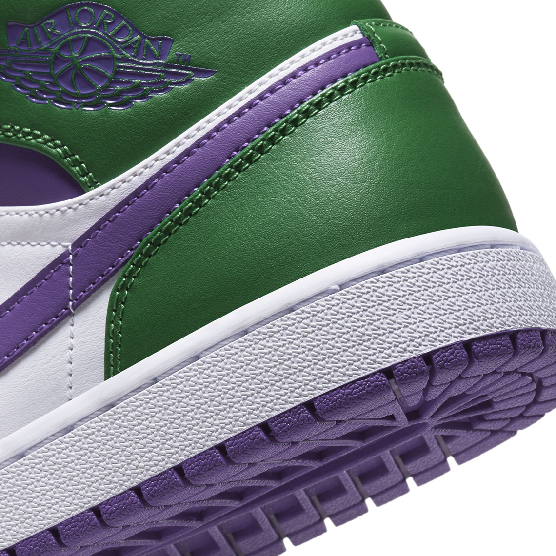 Air Jordan 1 Mid Green Purple 1