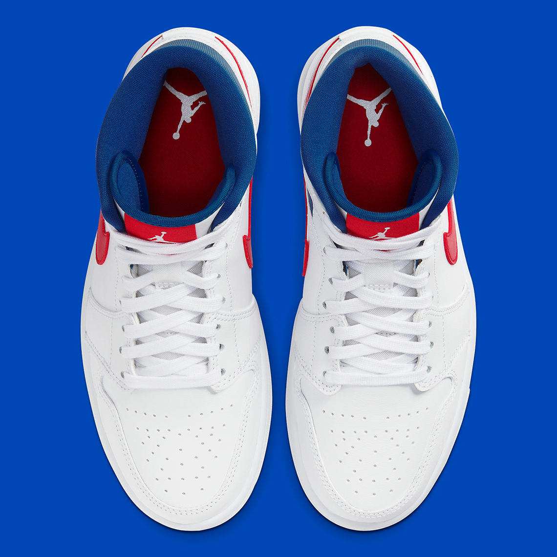 air jordan blue white red