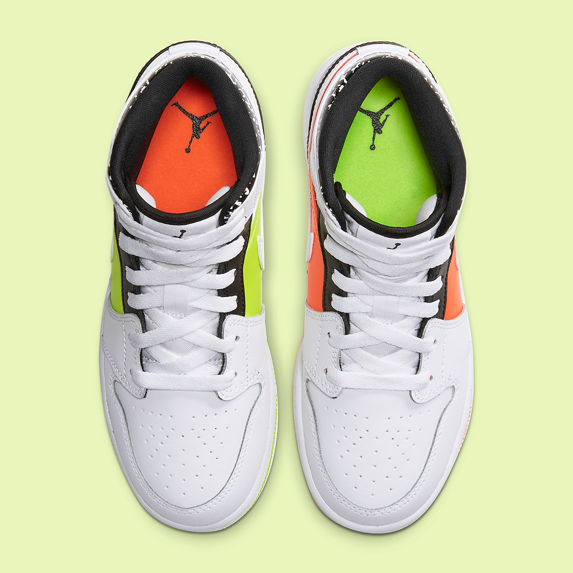 Nike Mens Air Jordan Retro 1 Mid High OG Brotherhood 29cm Volt Orange 554725 870 3