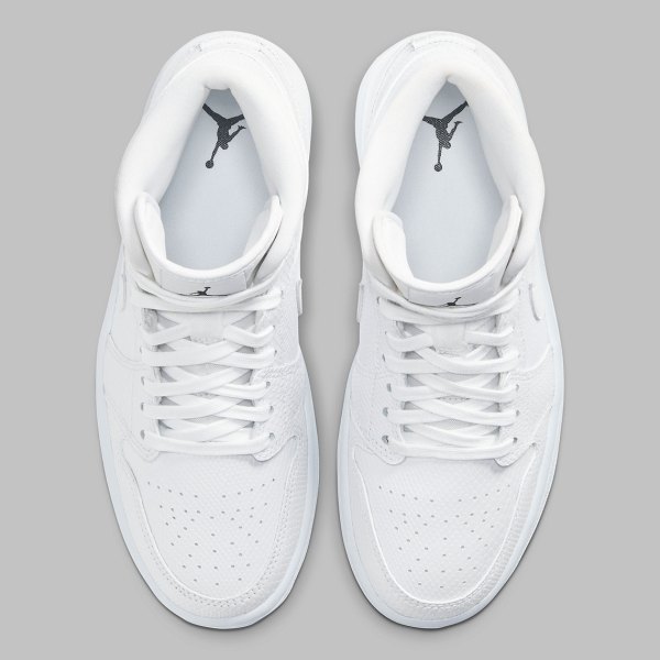 Air Jordan 1 Mid White Snakeskin BQ6472-110 Release Info | SneakerNews.com