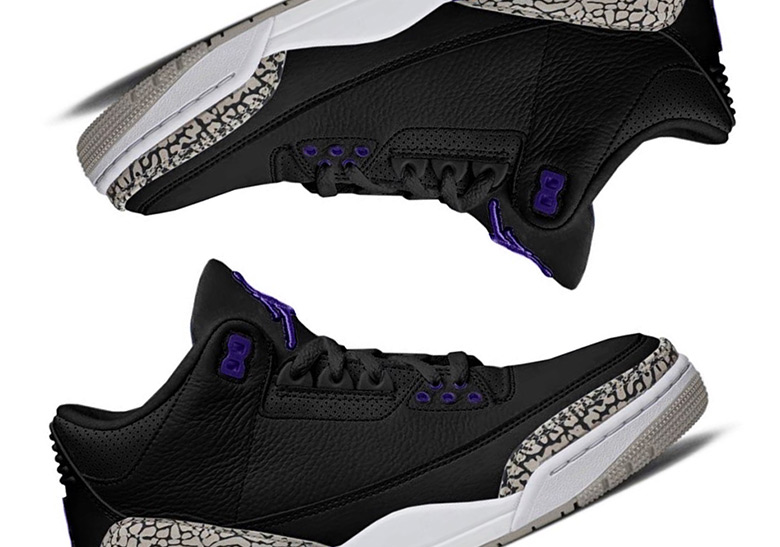 The “Court Purple” Theme Continues With This Air Jordan 3 For November