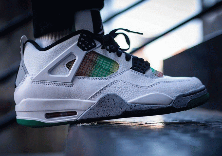 Air Jordan 4 Rasta White Green Red AQ9129-100 | SneakerNews.com