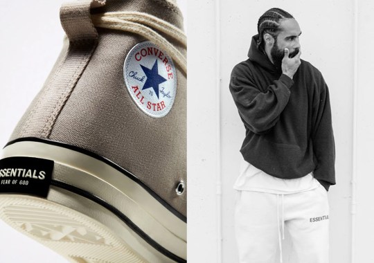 The Grey Colorway Of The Fear Of God ESSENTIALS x Converse Chuck 70 Is Re-Releasing This Week