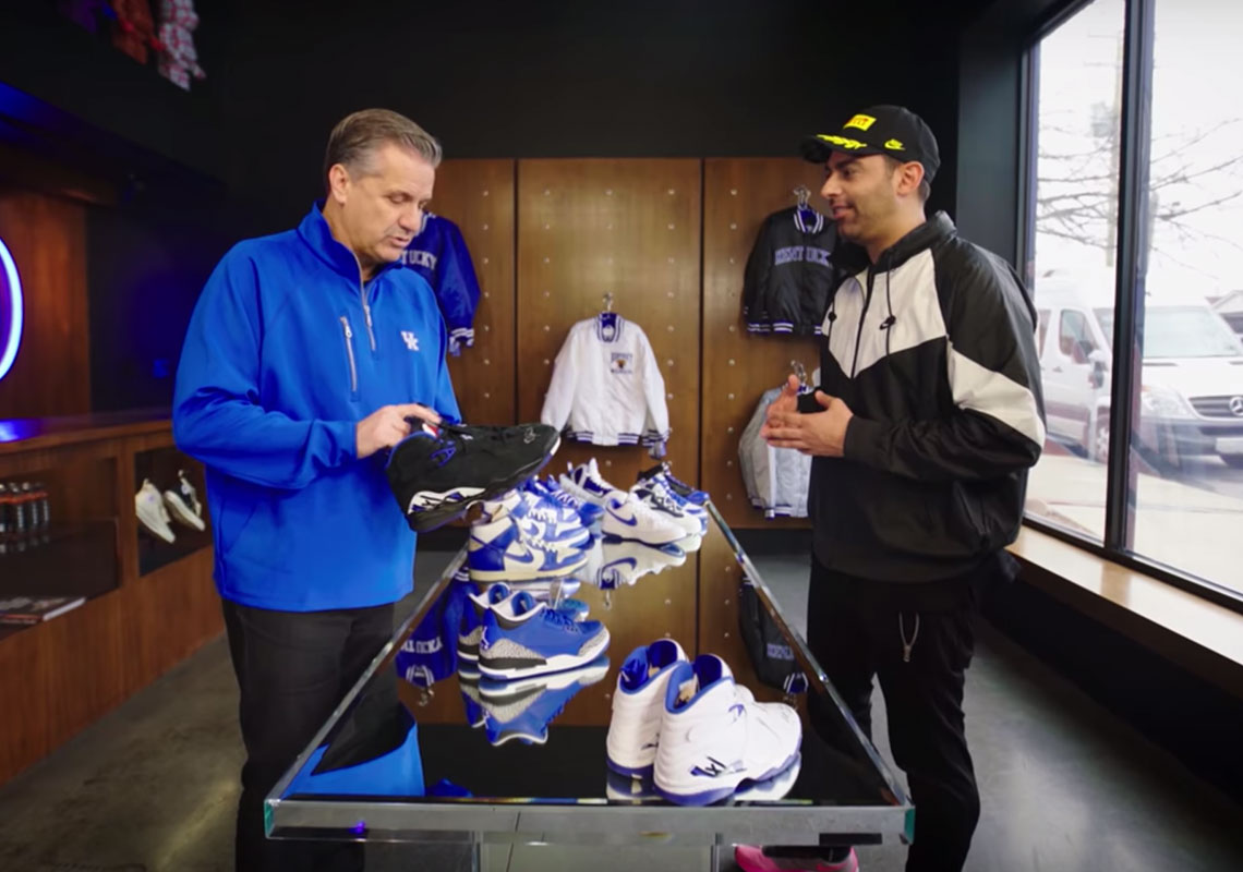 John Calipari Flexes Kentucky Dunks And More With Complex sneaker baskets Shopping At Oneness