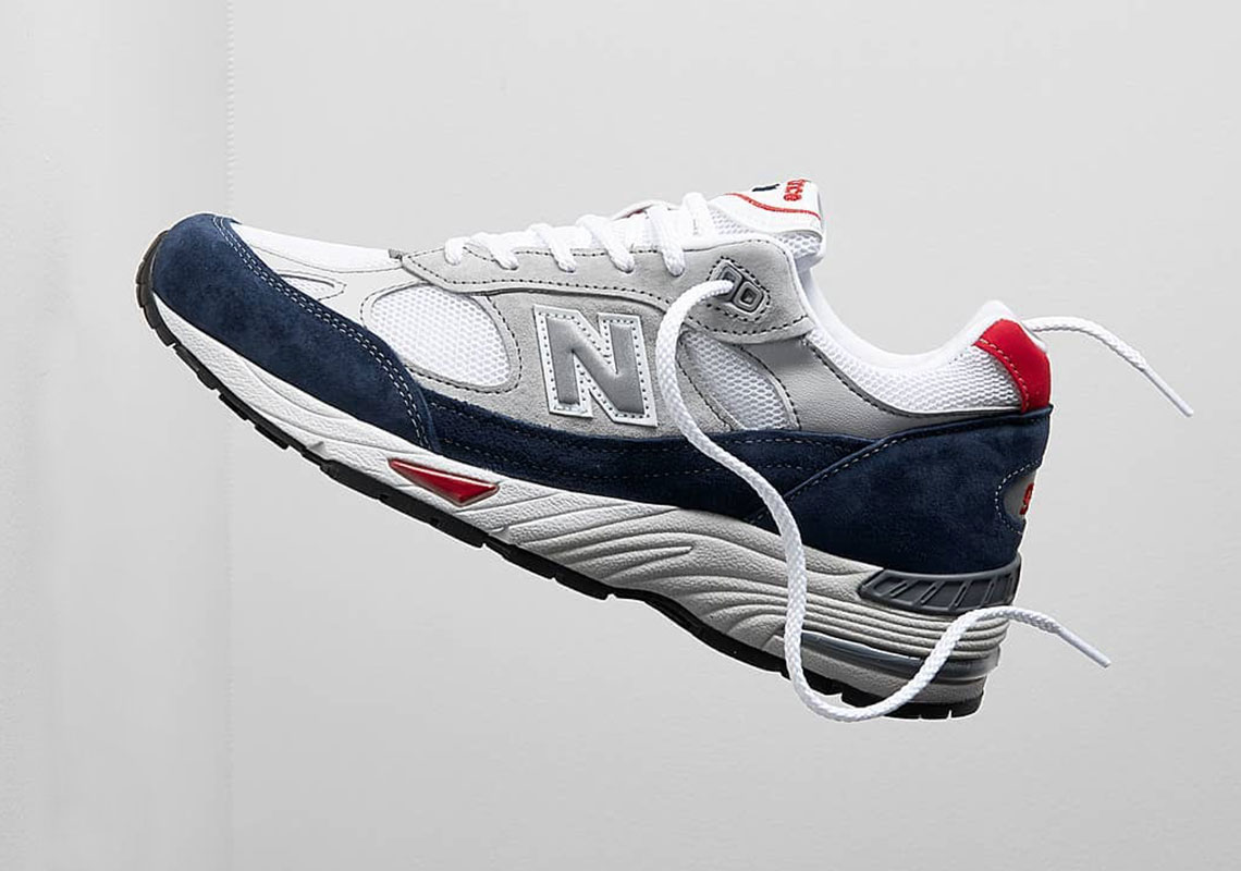 New Balance 991 Grey Navy Red | SneakerNews.com