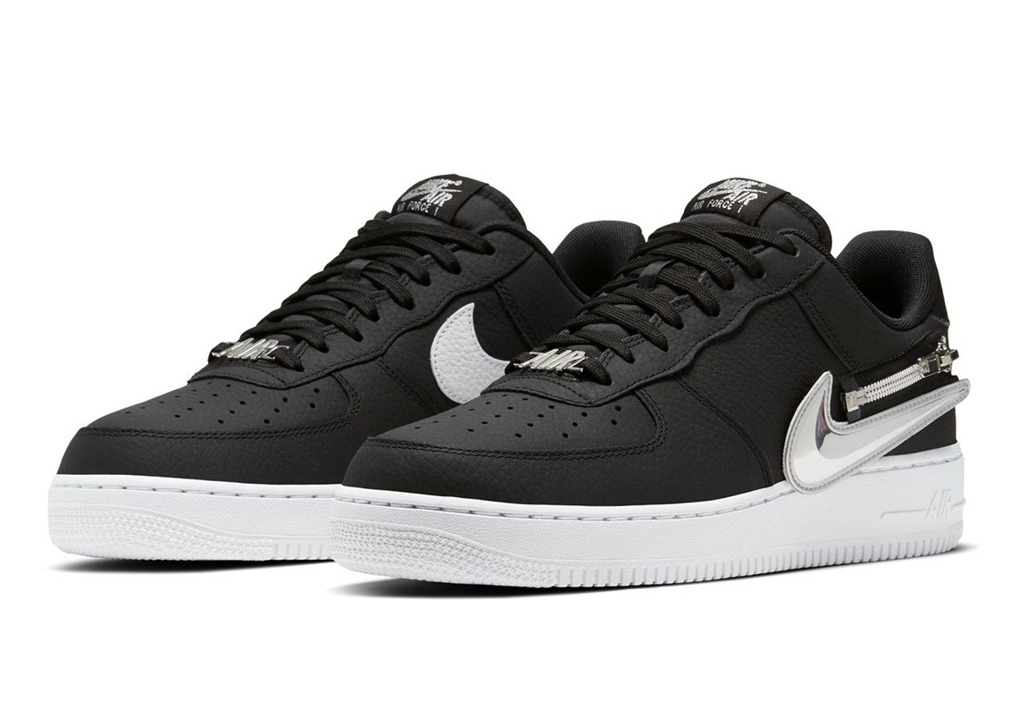 Nike Air Force 1 Zip-On Swoosh Black | SneakerNews.com