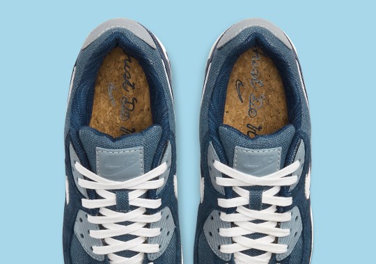 Nike’s Cork-Lined Air Max 90 Appears In Blue