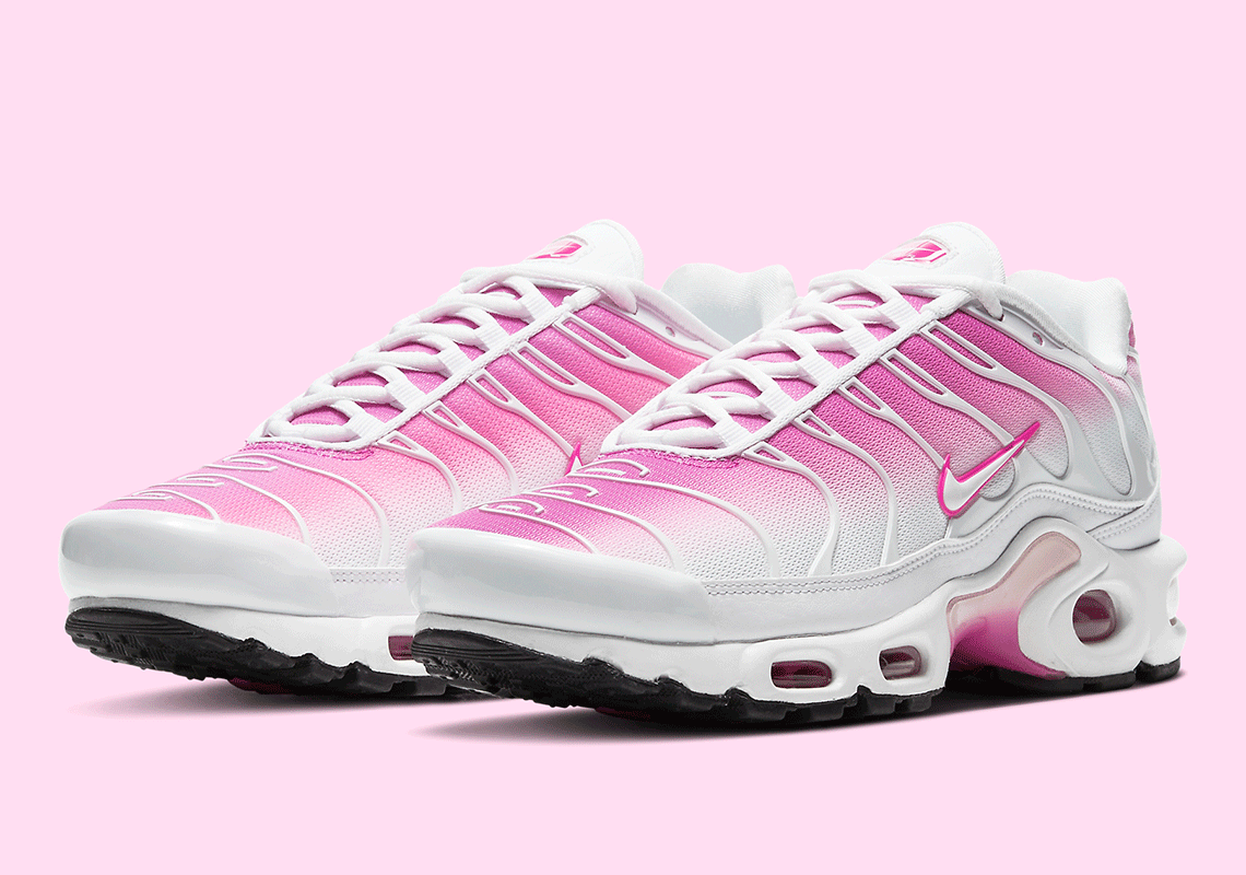 nike tns pink and white