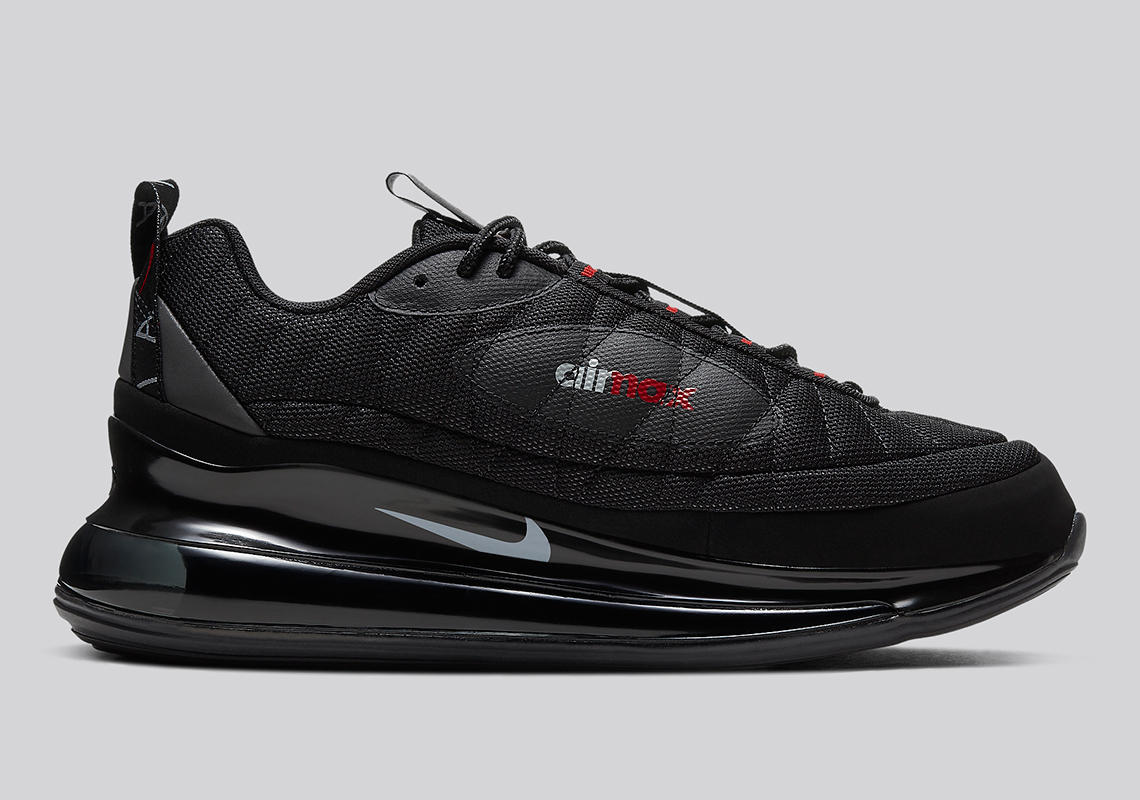 Air max 720 black best sale and red