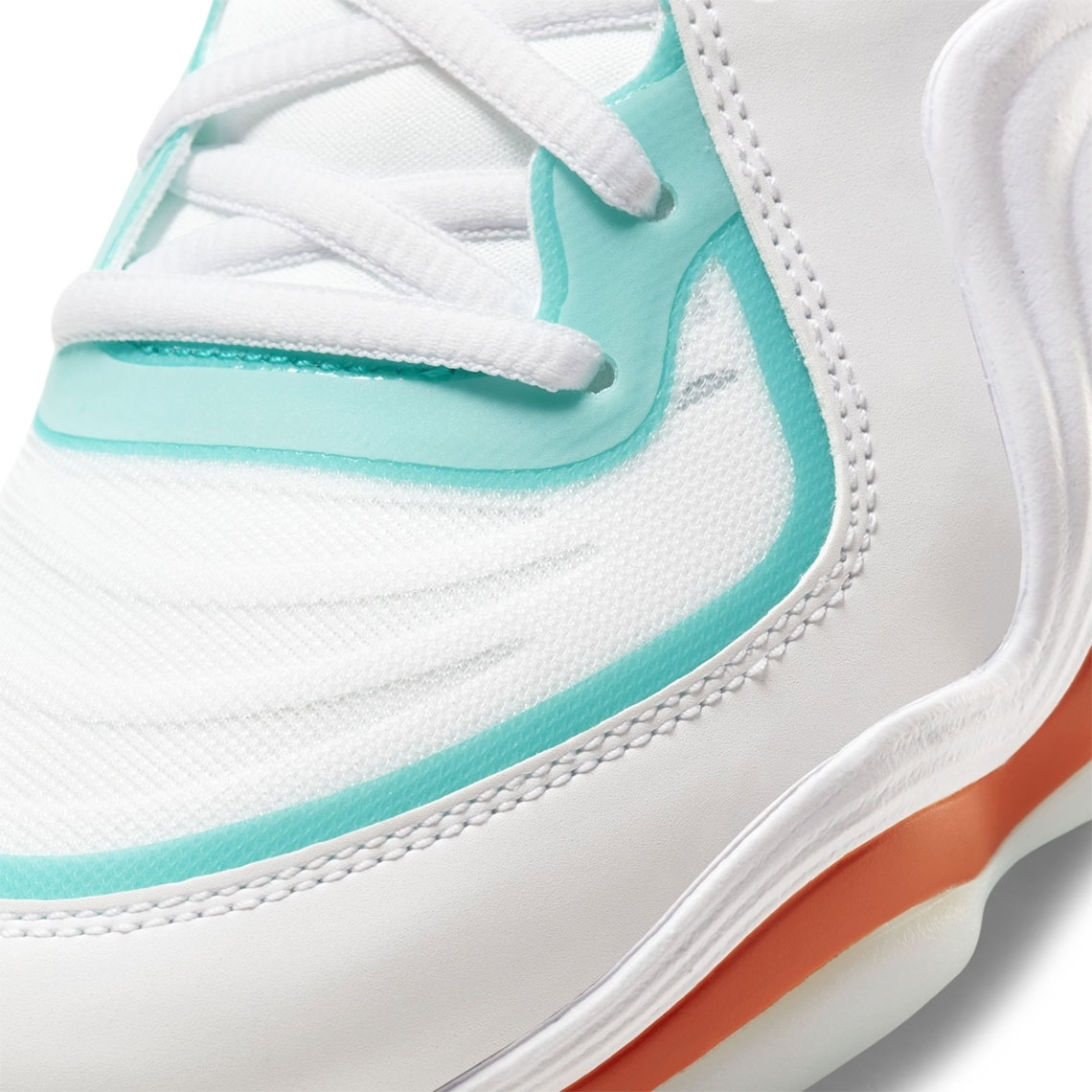 Nike Air Penny 5 White Teal Orange Dolphins 2020 2
