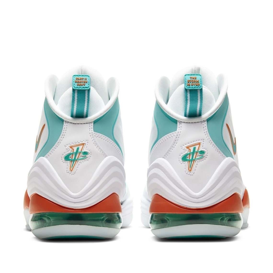 Nike Air Penny 5 White Teal Orange Dolphins 2020 4