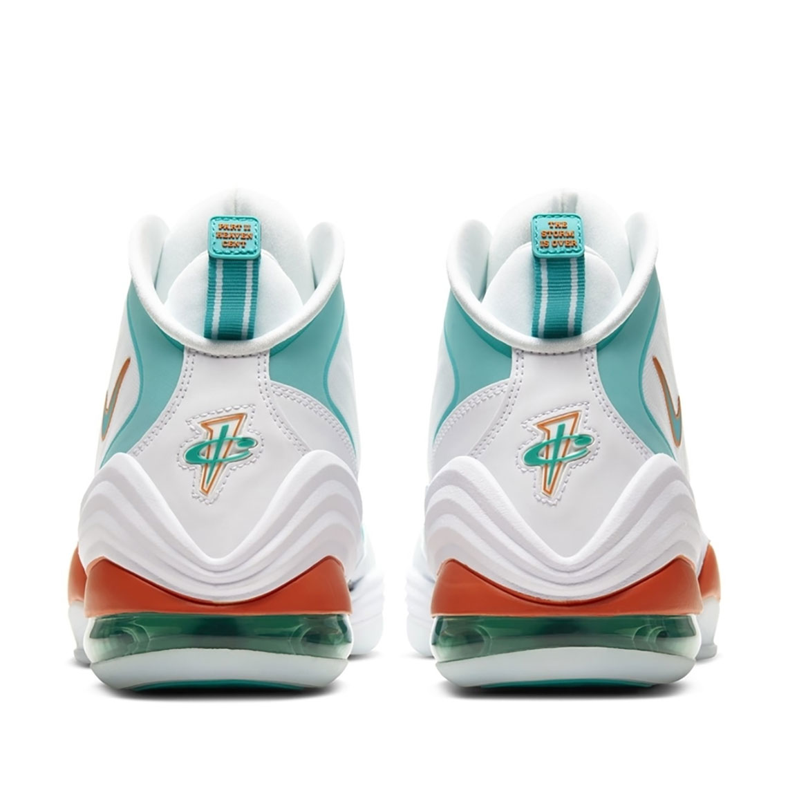 nike air penny 5 white teal orange dolphins 2020 4