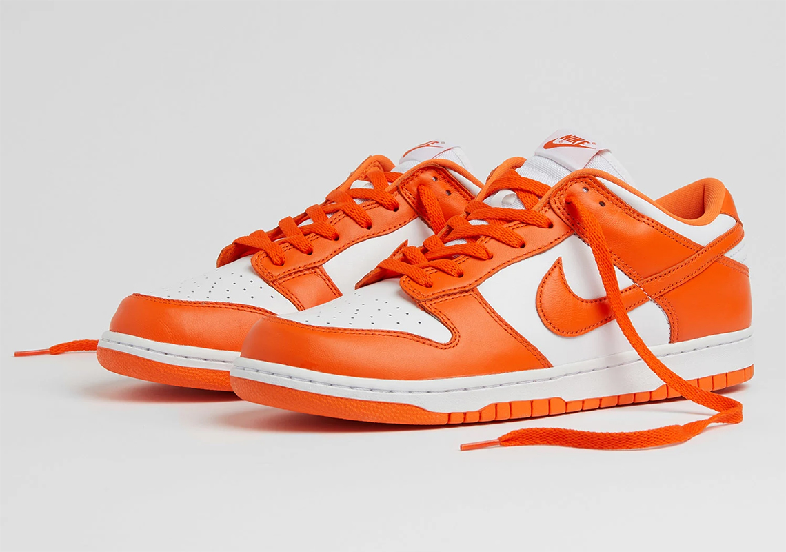 Nike Dunk Low Syracuse White Orange - Store List | SneakerNews.com