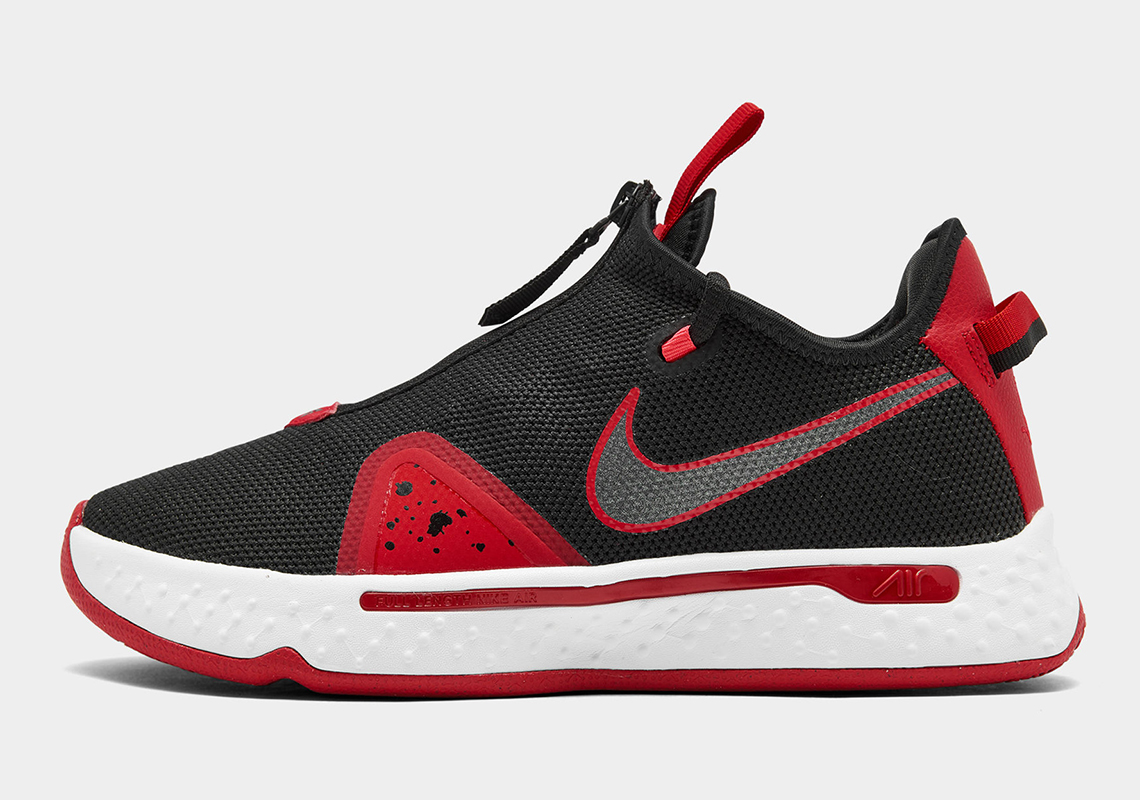 Nike PG 4 Black University Red White 