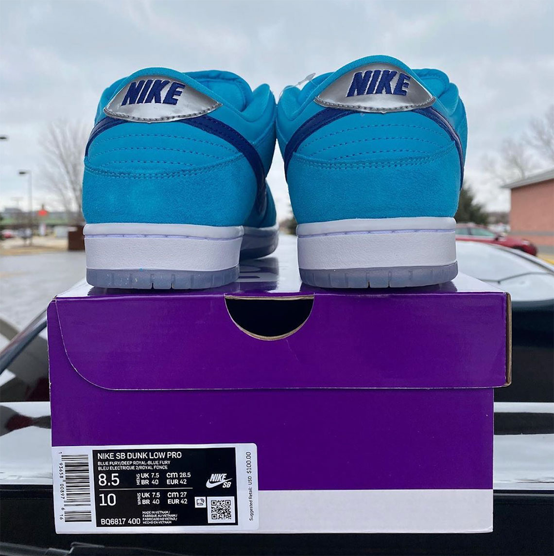 nike sb blue box