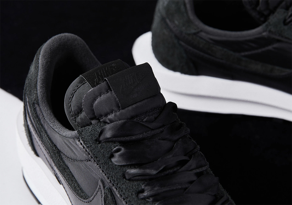 nike x sacai ldwaffle black nylon