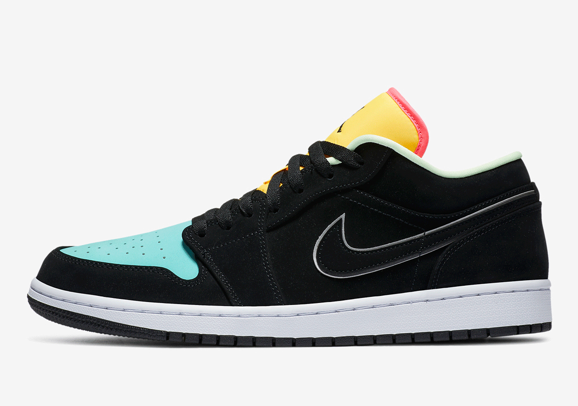 neon jordan 1 low