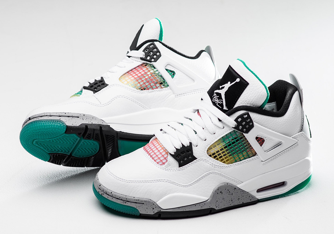 jordan 4 green and red