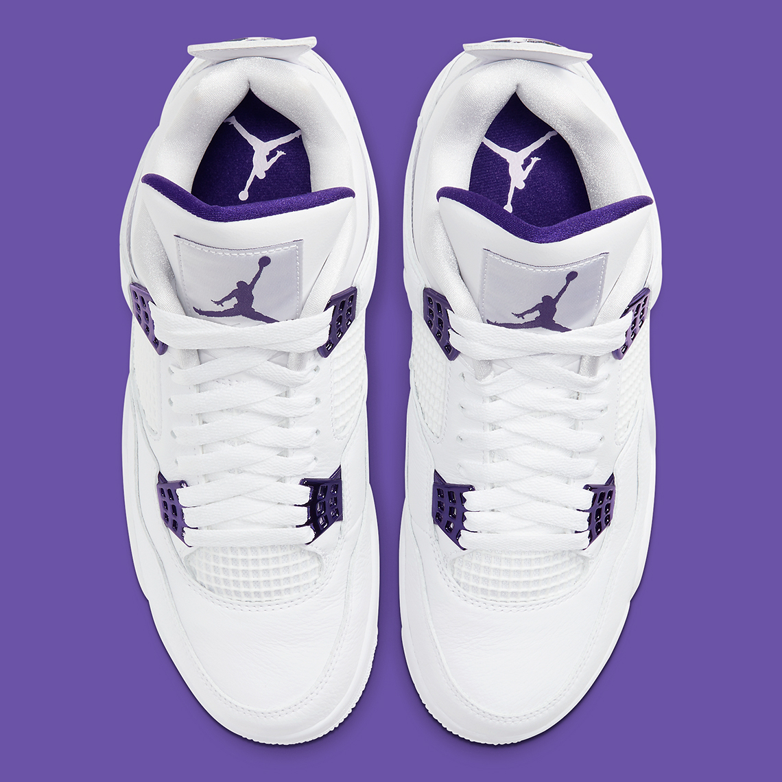 jordan 4s purple and white