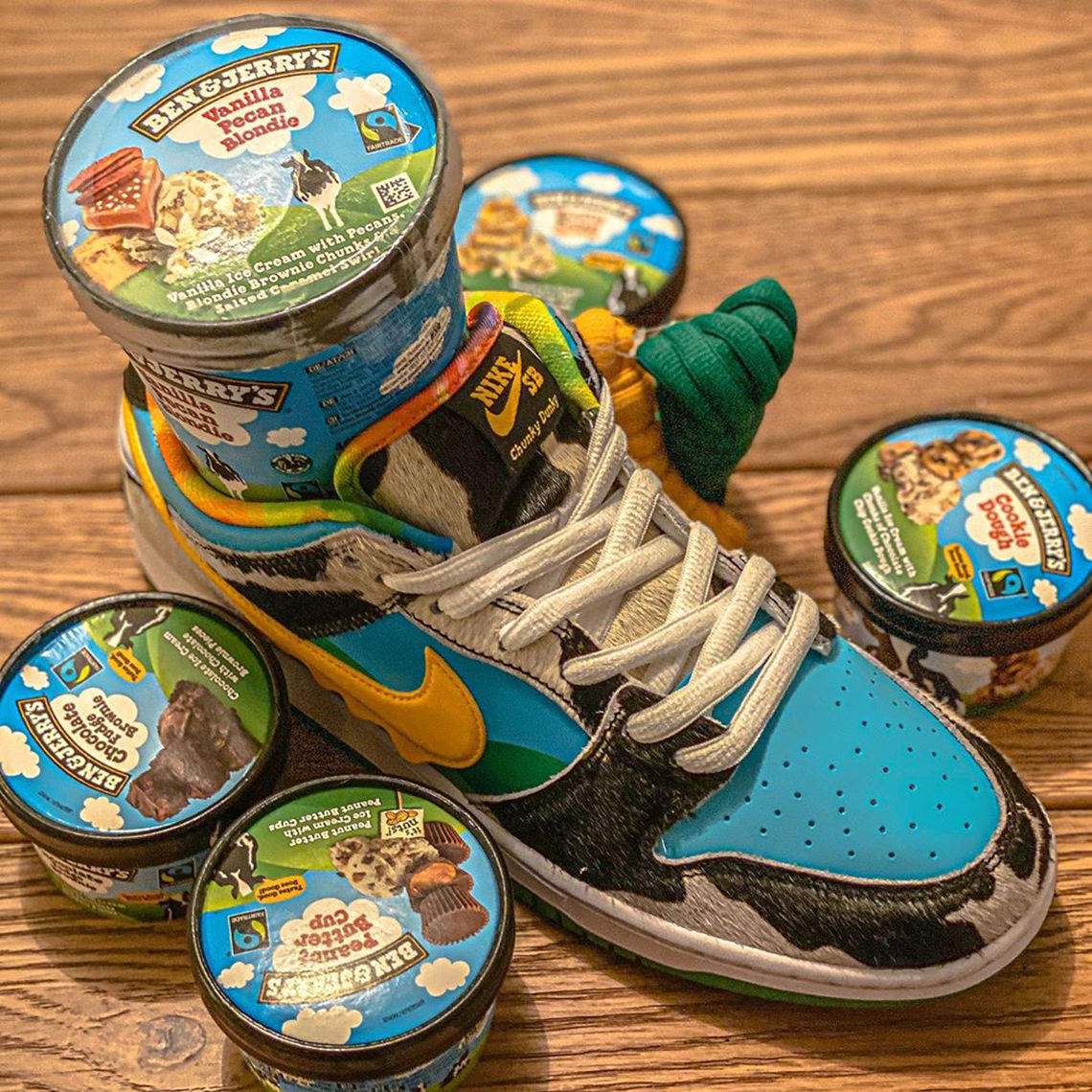nike dunk ben and jerry box