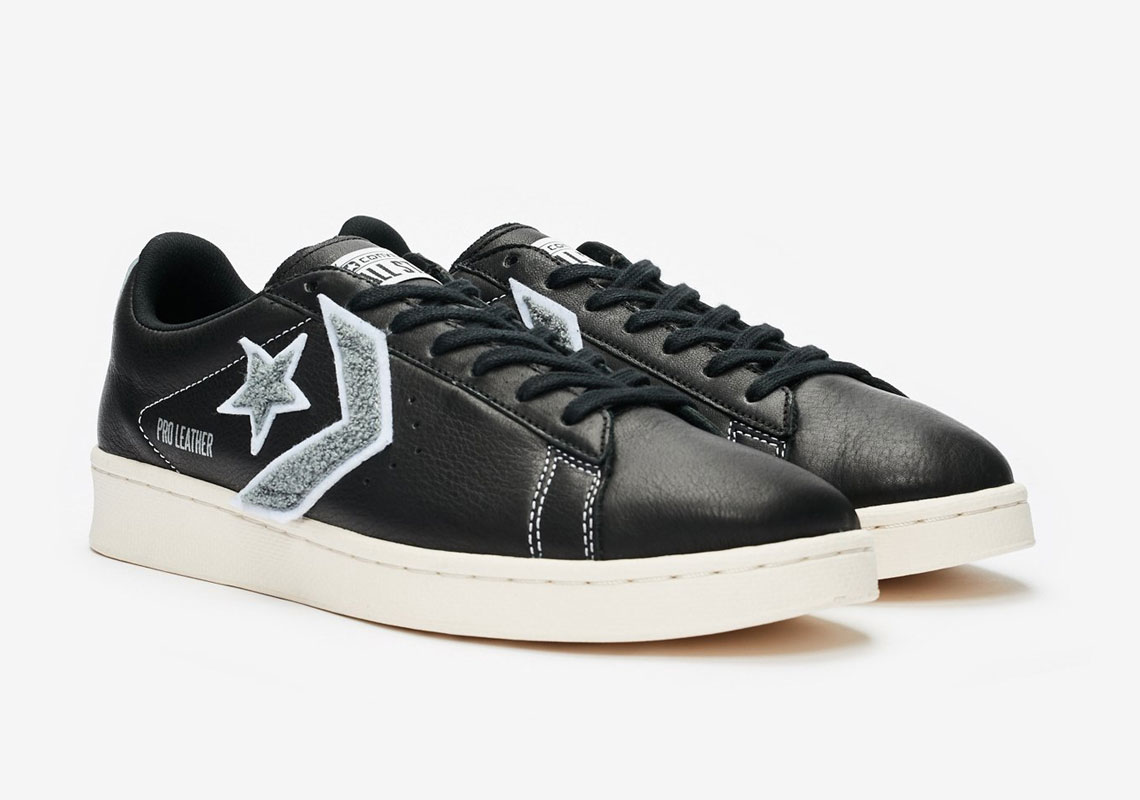 Converse Pro Leather Ox Chenille White Black | SneakerNews.com