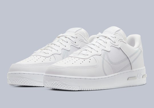 The Nike Air Force 1 React Arrives In A Clean Triple White Colorway