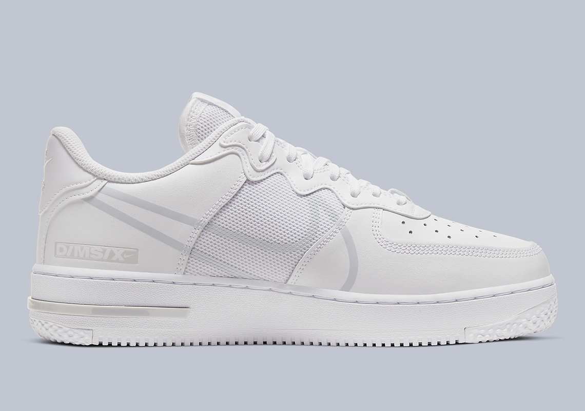 Nike Air Force 1 React White Platinum CT1020-101 Release Info ...