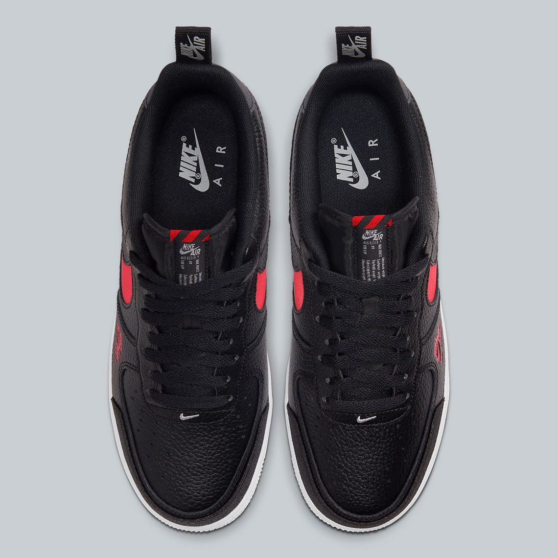 nike air force utility low black