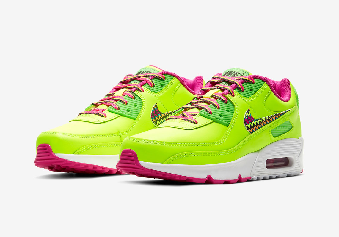 lime green air max kids