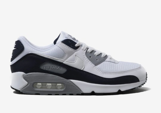 The Nike Air Max 90 Presents Itself In Navy And Grey