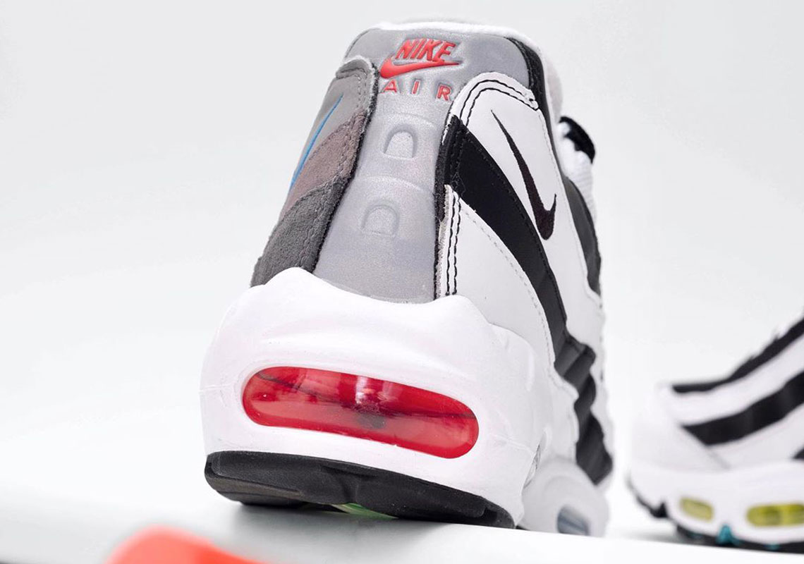 air max 95 white red