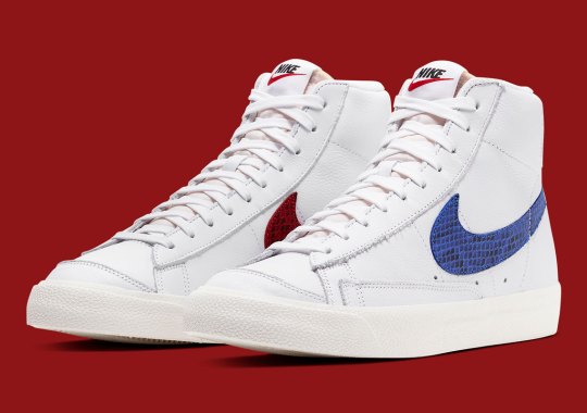 Nike Adds Alternate Snakeskin Swooshes To The Blazer Mid ‘77