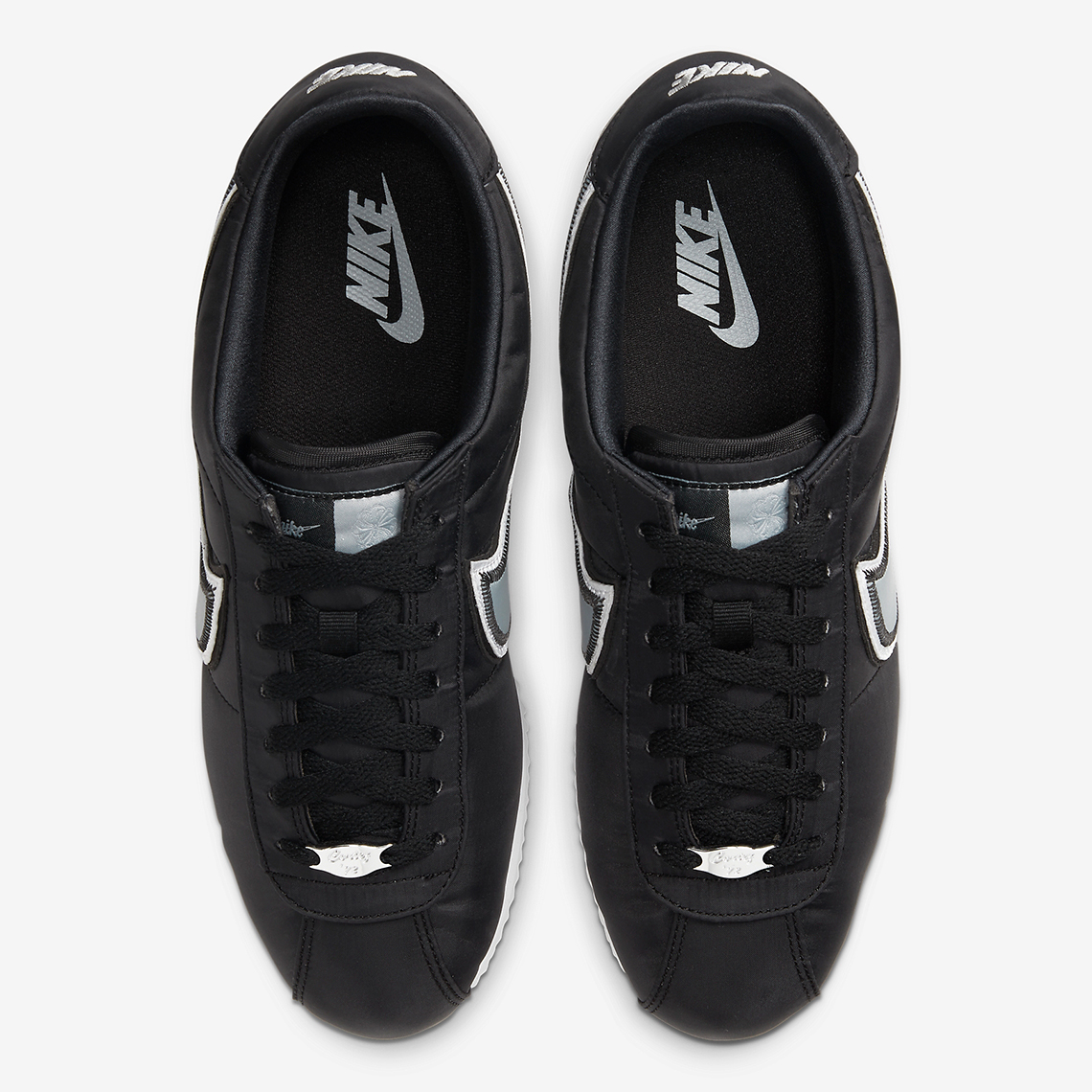 black and white cortez nike