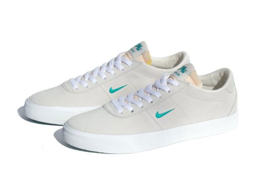 The Nike SB Zoom Bruin Is Available In Cream And Neptune Green