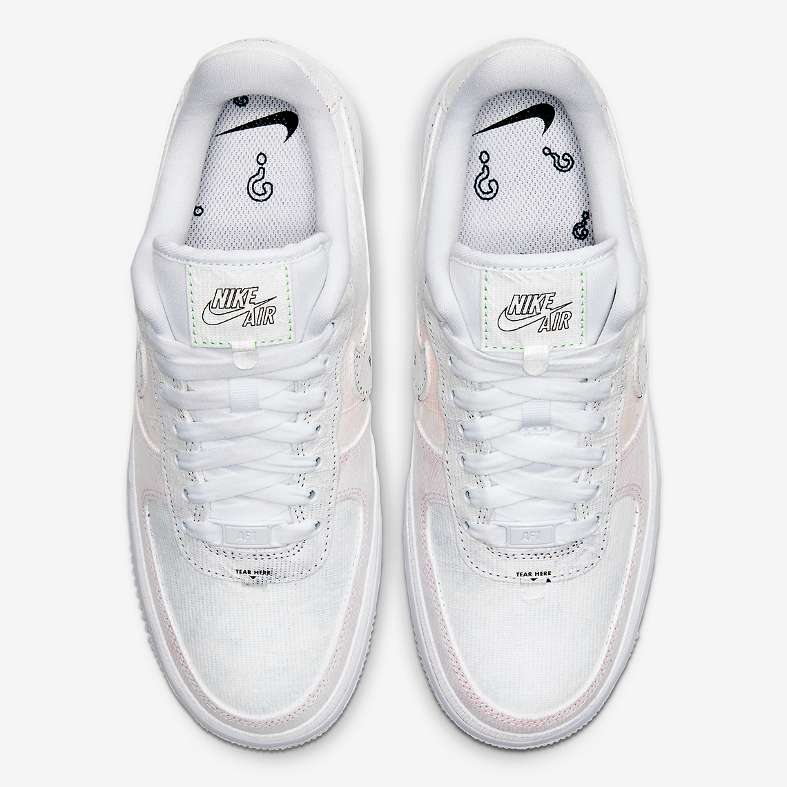 Nike air force shop 1 toe box