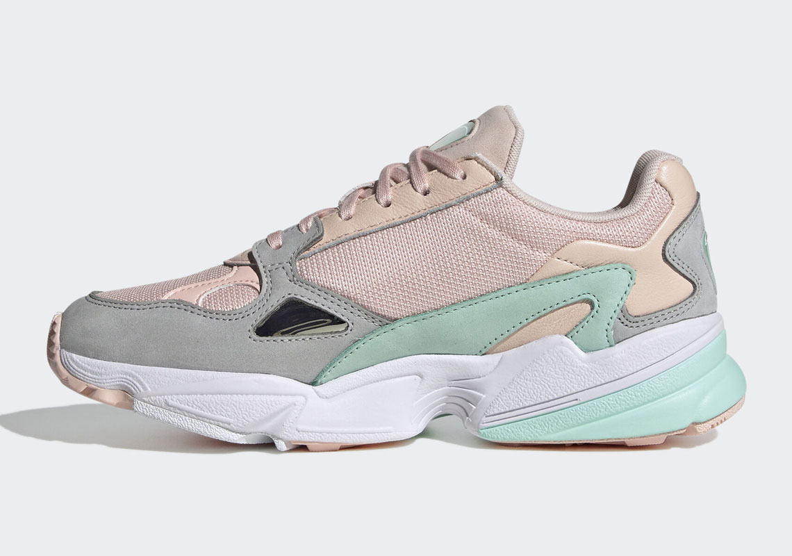 adidas Falcon Womens Pink Mint FX7195 FX7196 | SneakerNews.com